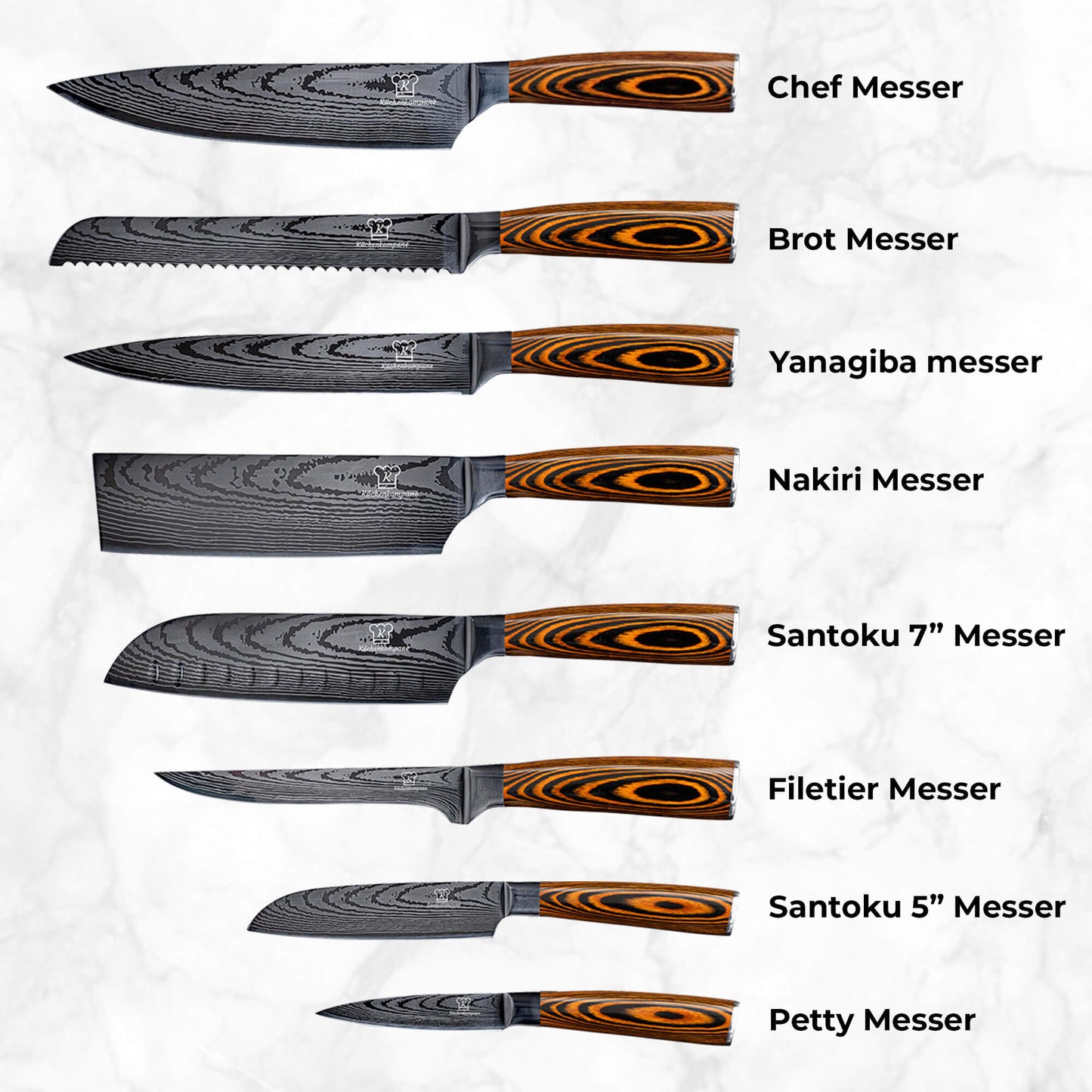 Paquete de cuchillos superventas Apex Akarui