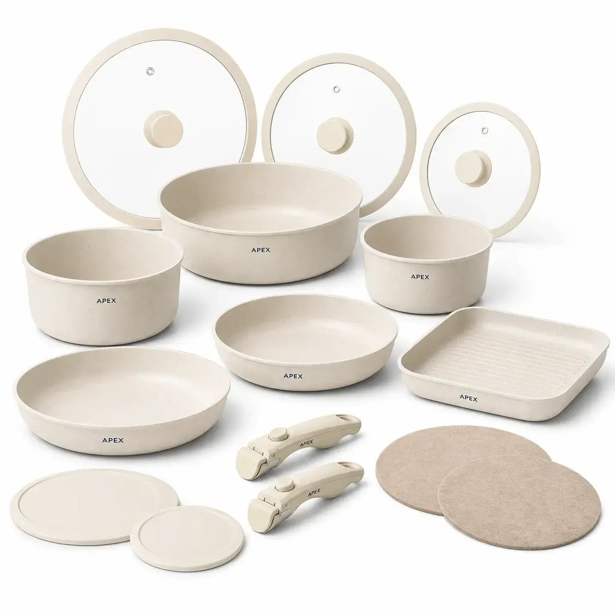 Juego de utensilios de cocina de cerámica PureNest™ de APEX