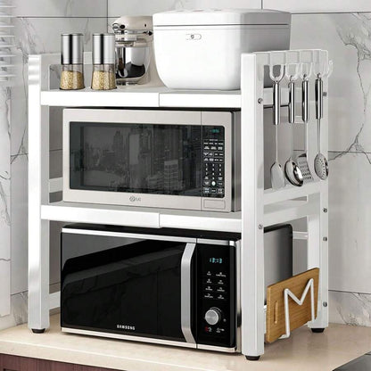 Organizador de cocina ajustable premium de acero inoxidable