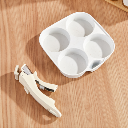 Sartén de cerámica para huevos de 4 secciones APEX PureNest™