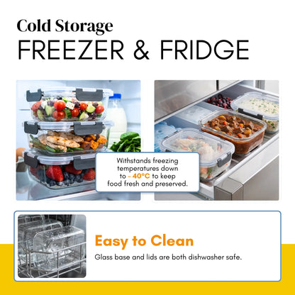 Juego de recipientes de vidrio para alimentos APEX FreshNest™