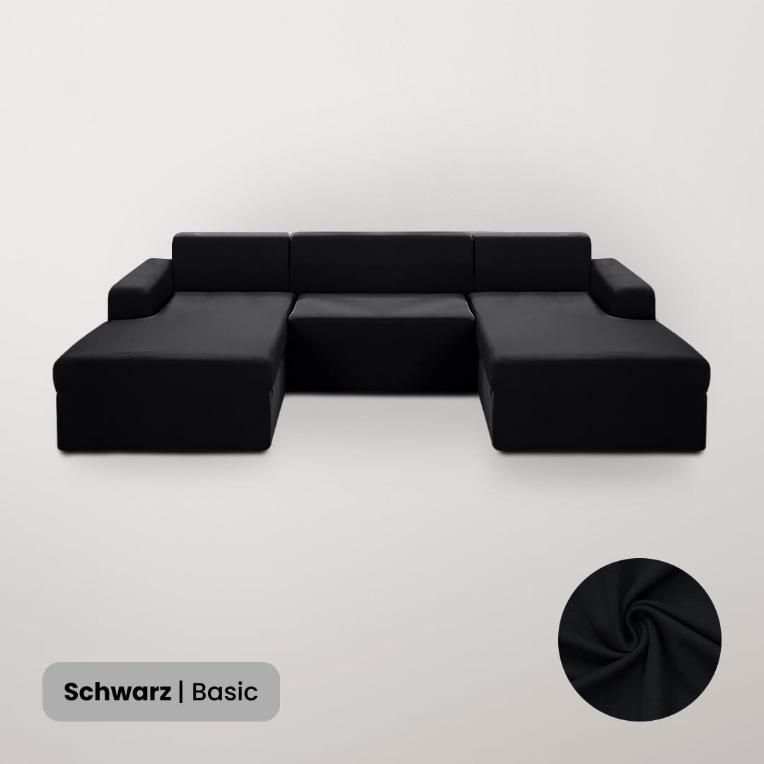 Funda para sofá en U – 3 piezas