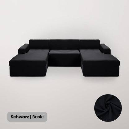 Funda para sofá en U – 3 piezas