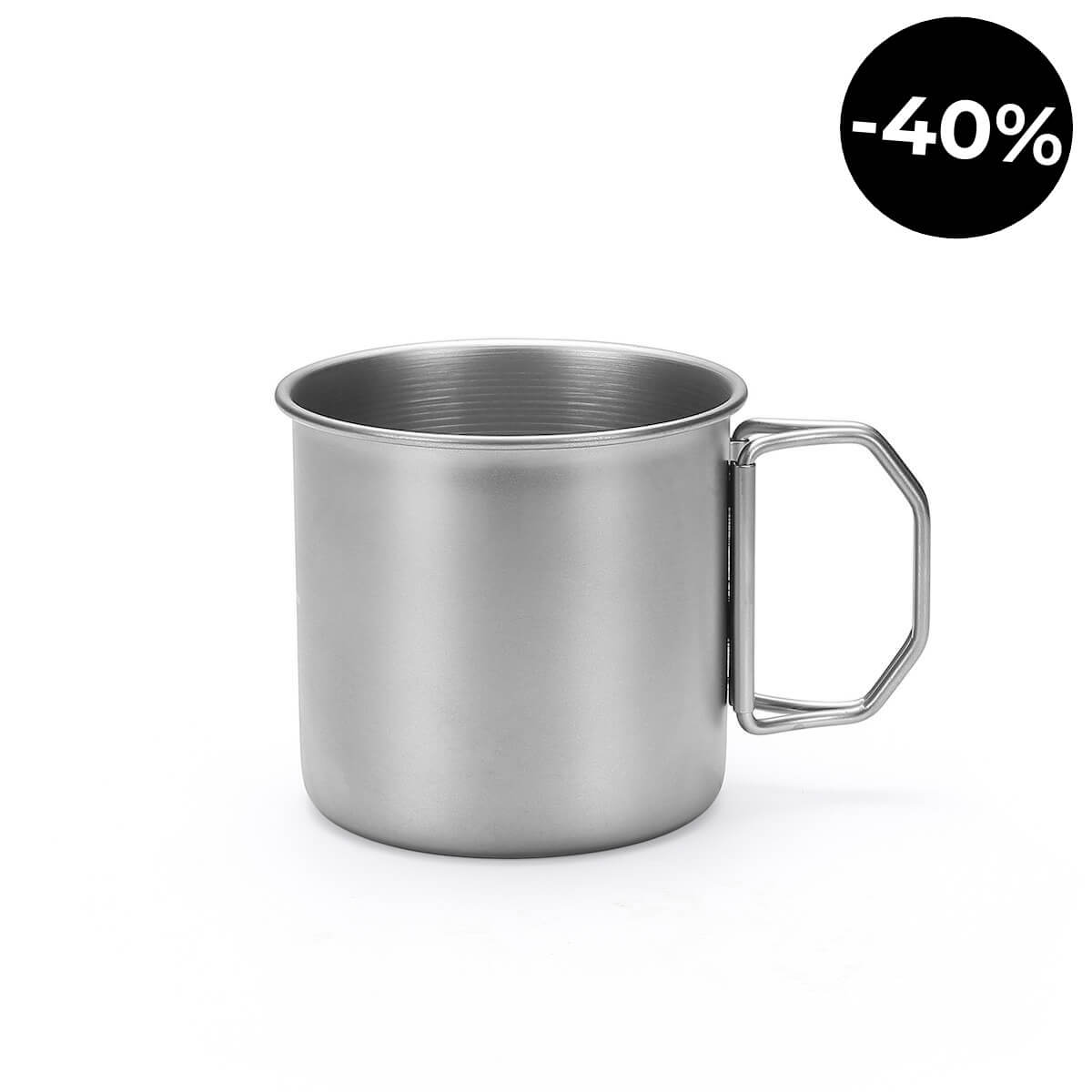 Taza de camping de acero inoxidable Apex
