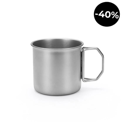 Taza de camping de acero inoxidable Apex