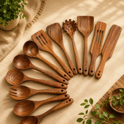 Juegos de utensilios de hoja pequeña Apex Acacia