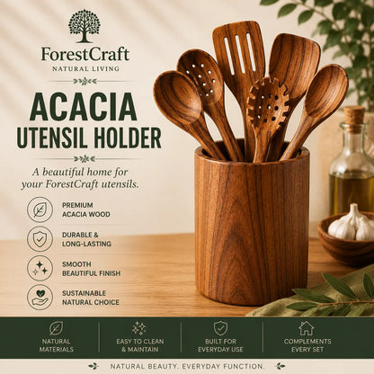 Juegos de utensilios de hoja pequeña Apex Acacia