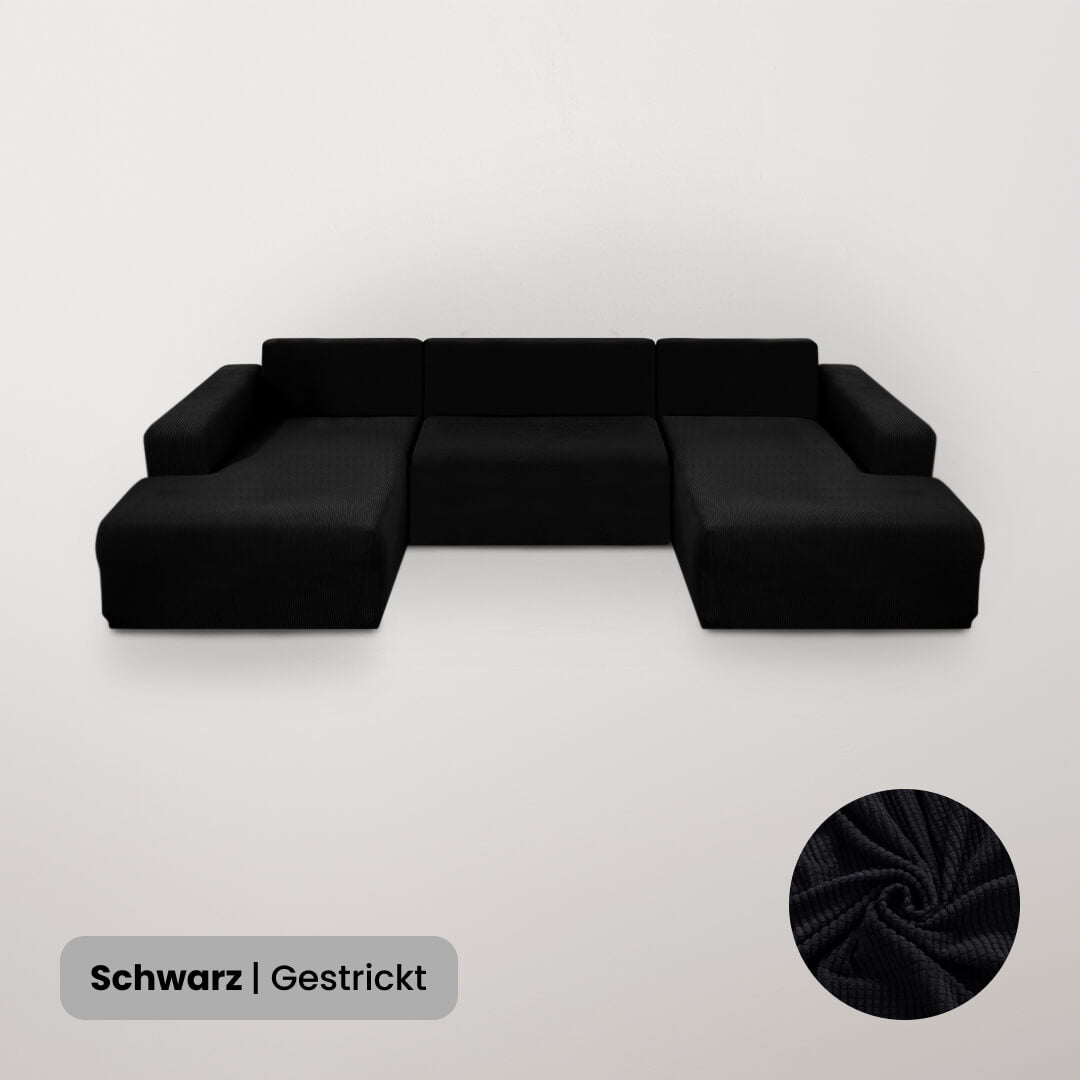Funda para sofá en U – 3 piezas
