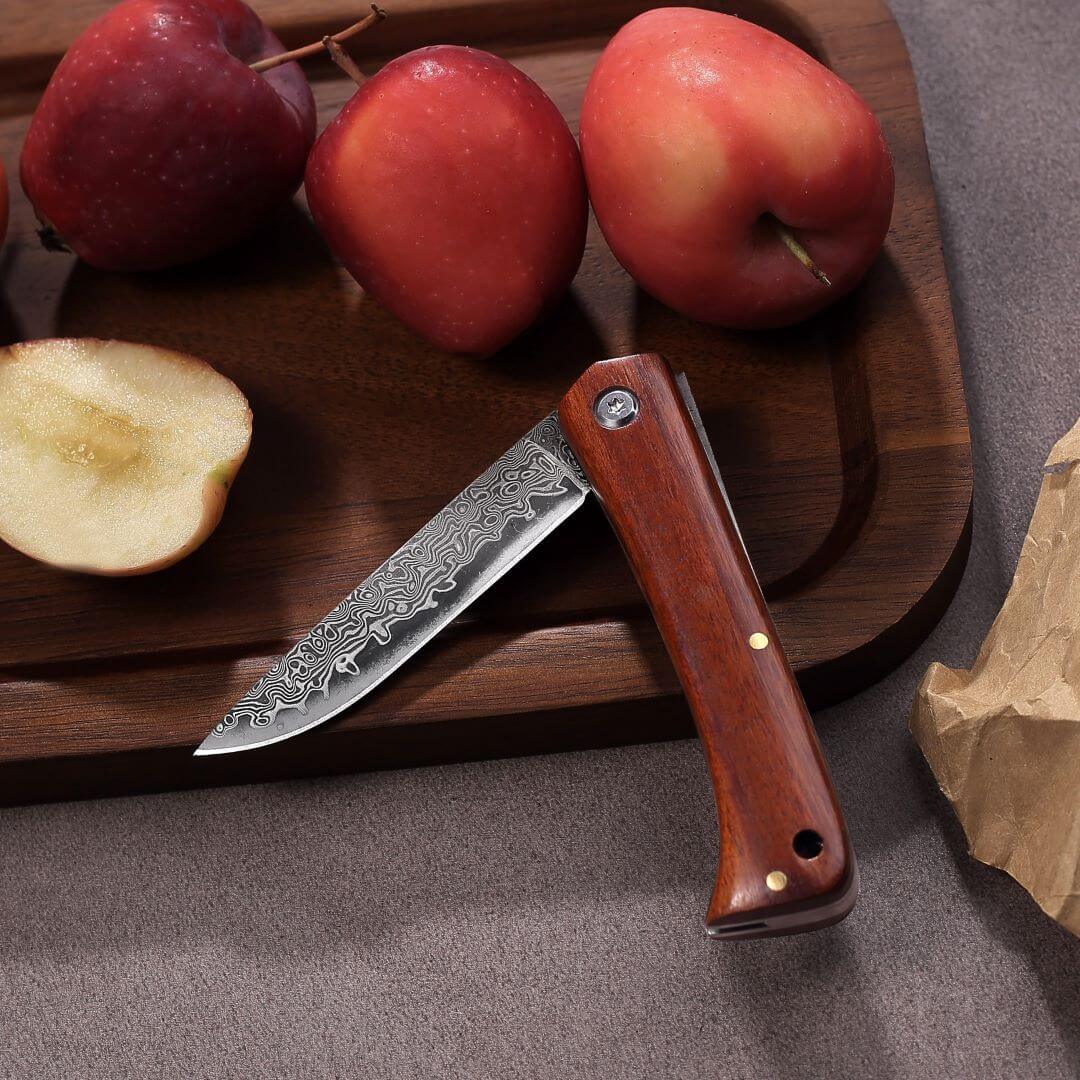 Juego de navajas de bolsillo Apex Heritage y Forest Damascus