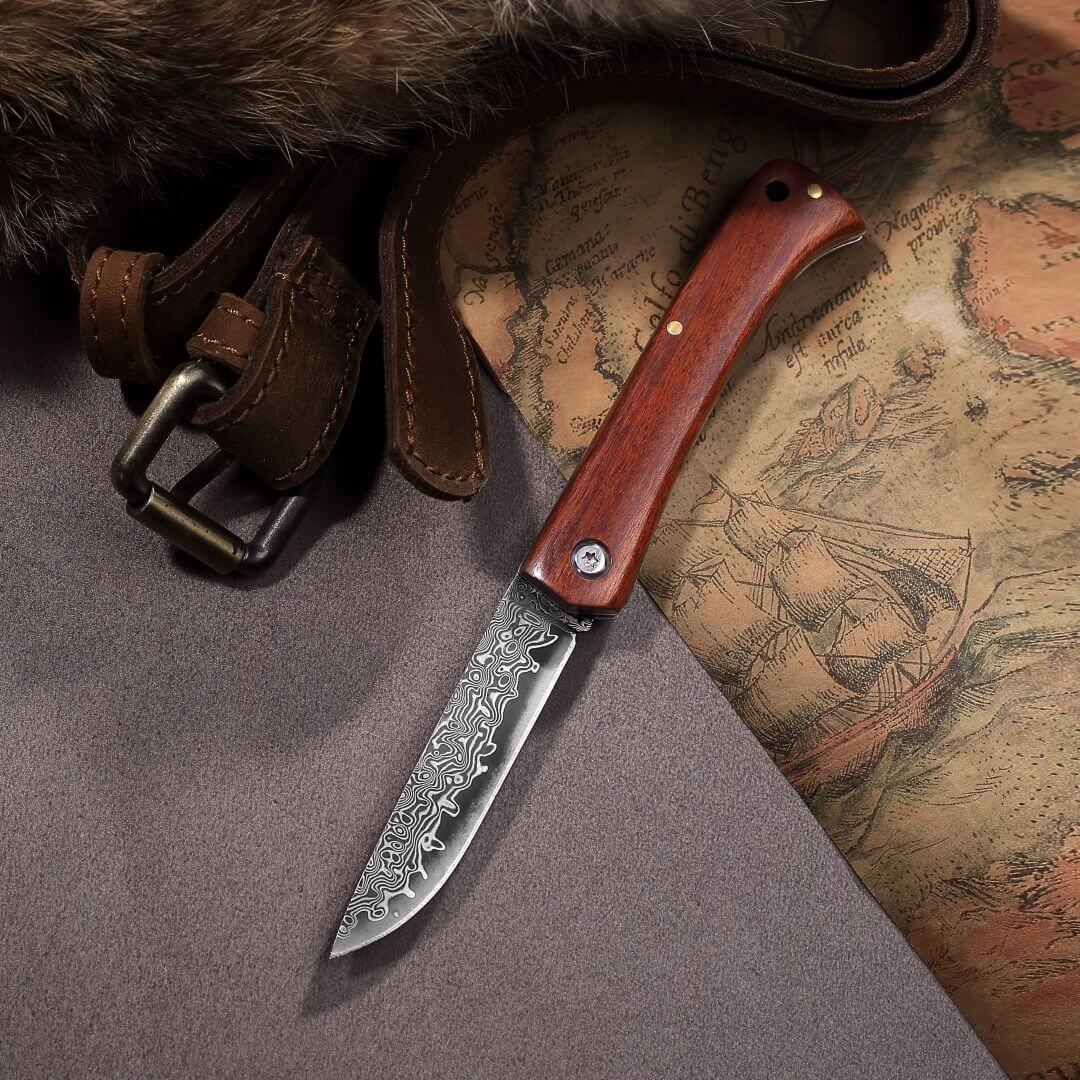 Juego de navajas de bolsillo Apex Heritage y Forest Damascus