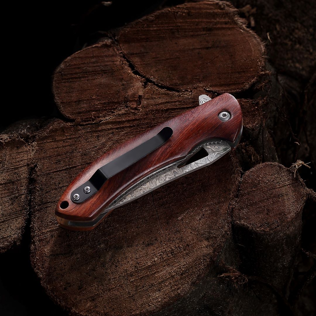 Juego de navajas de bolsillo Apex Heritage y Forest Damascus