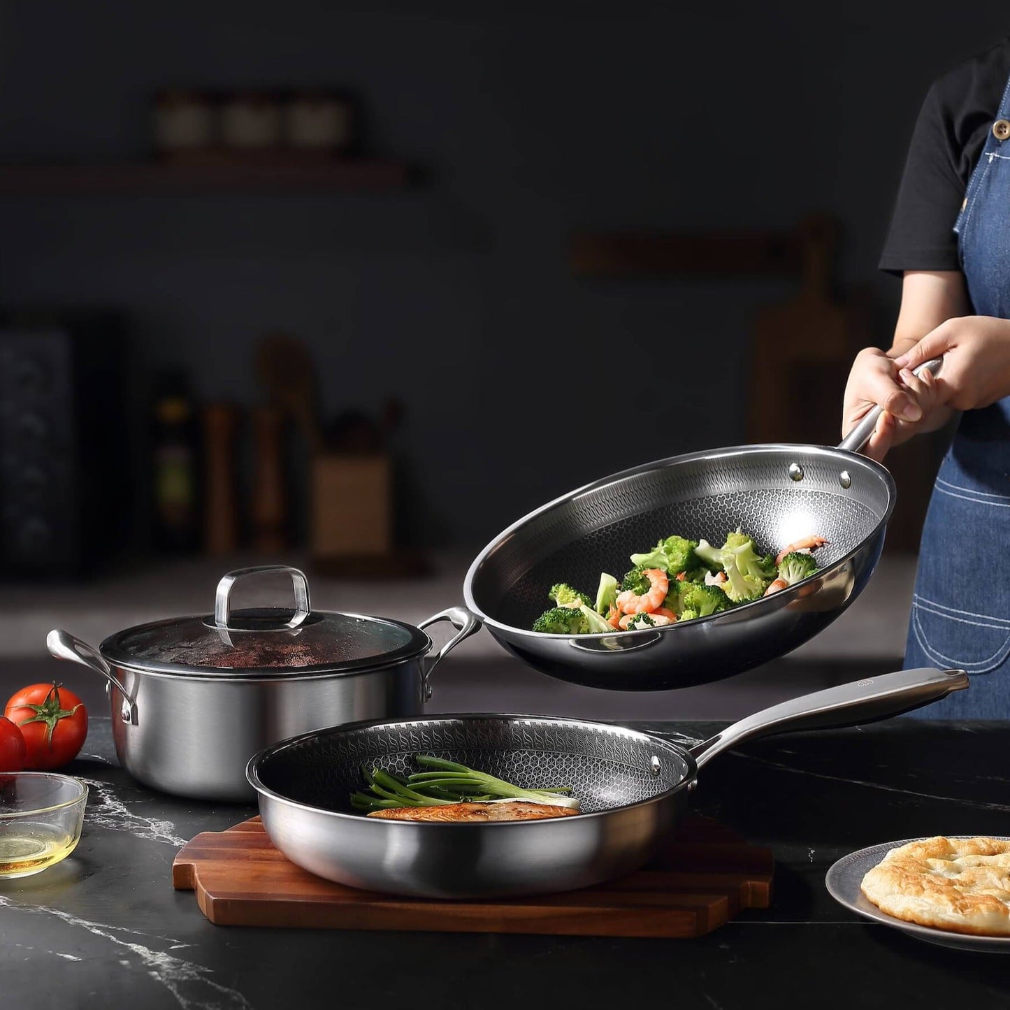 Wok Apex Kitchen Companion - 34 cm