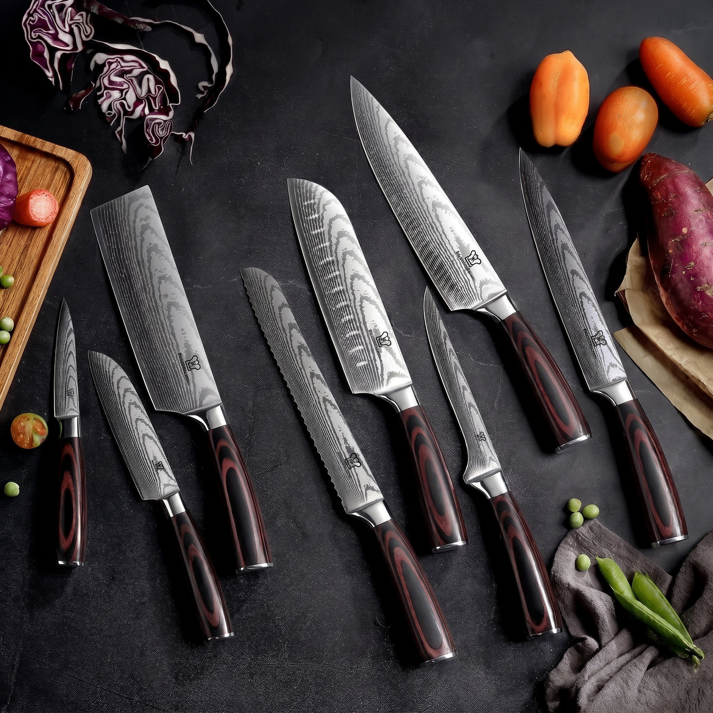 Set Completo de Cocina Pakkawood Premium