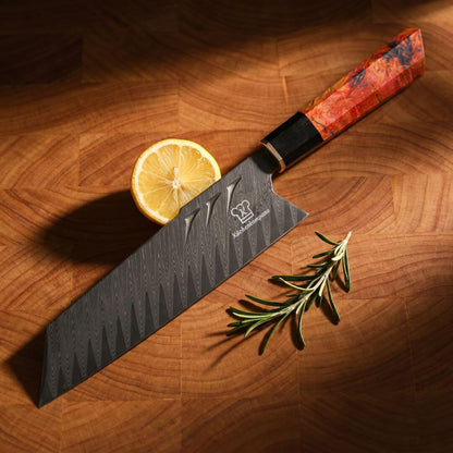Cuchillo de Chef Damasco Kokutan Apex