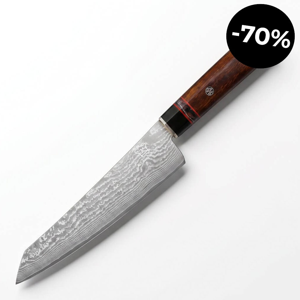 Cuchillo Hacha Curvo Damasco Apex