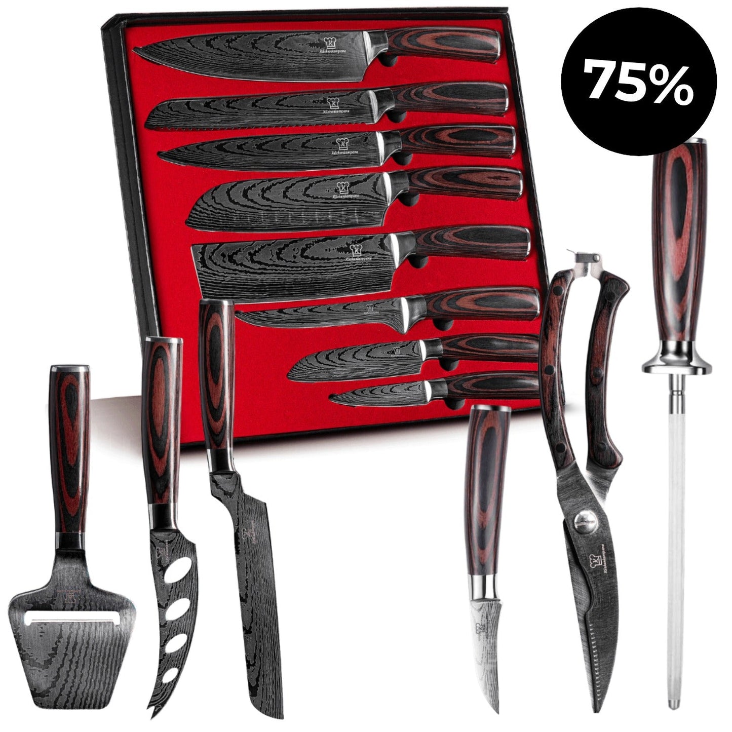 Set Completo de Cocina Pakkawood Premium