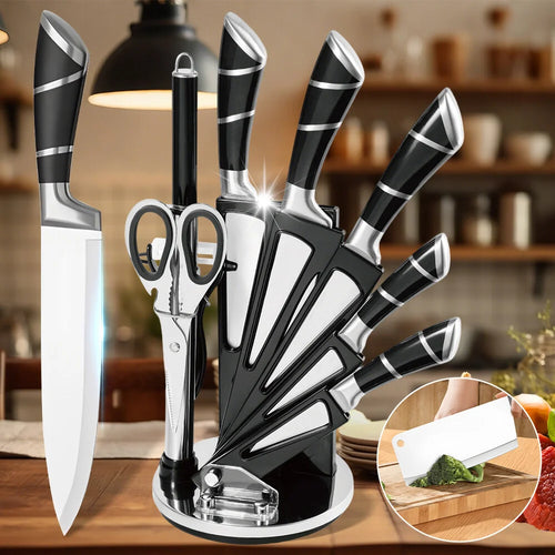 Juego de 8 cuchillos con taco APEX BladeCore™