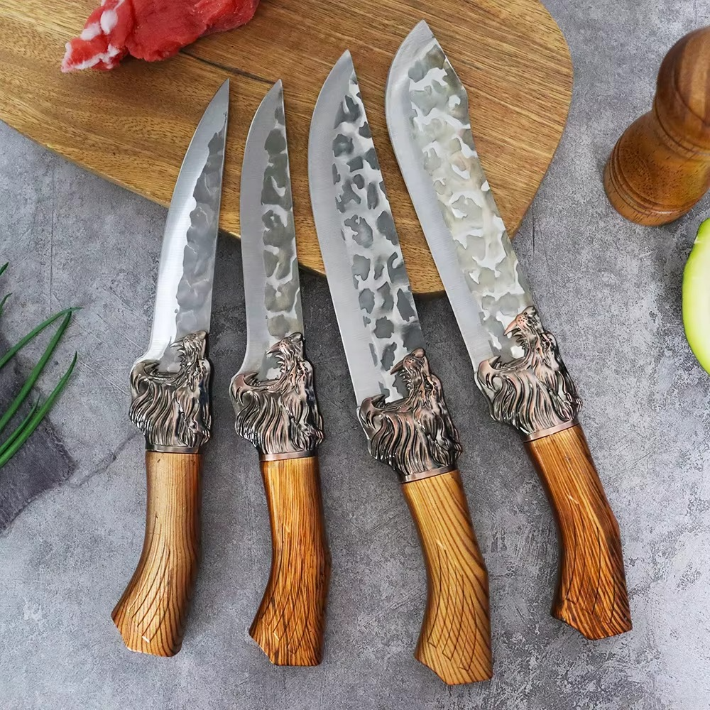 El juego de cuchillos de chef forjados Signature