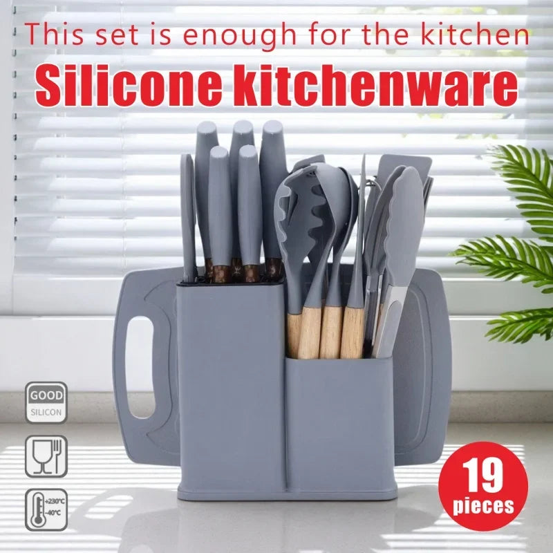 Juego de utensilios de cocina y cuchillos SlateCraft™ de 19 piezas APEX