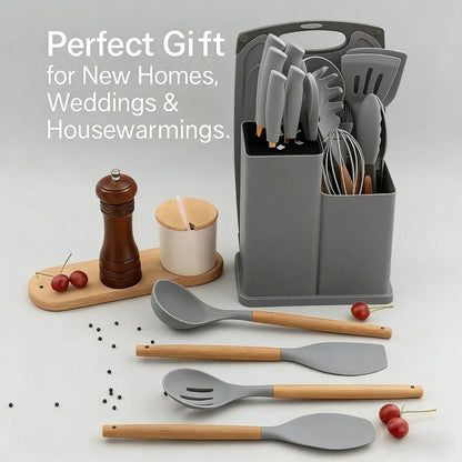 Juego de utensilios de cocina y cuchillos SlateCraft™ de 19 piezas APEX