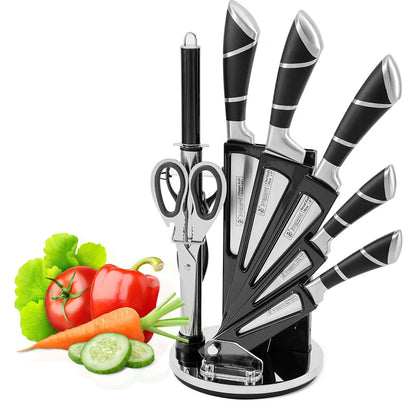 Juego de 8 cuchillos con taco APEX BladeCore™
