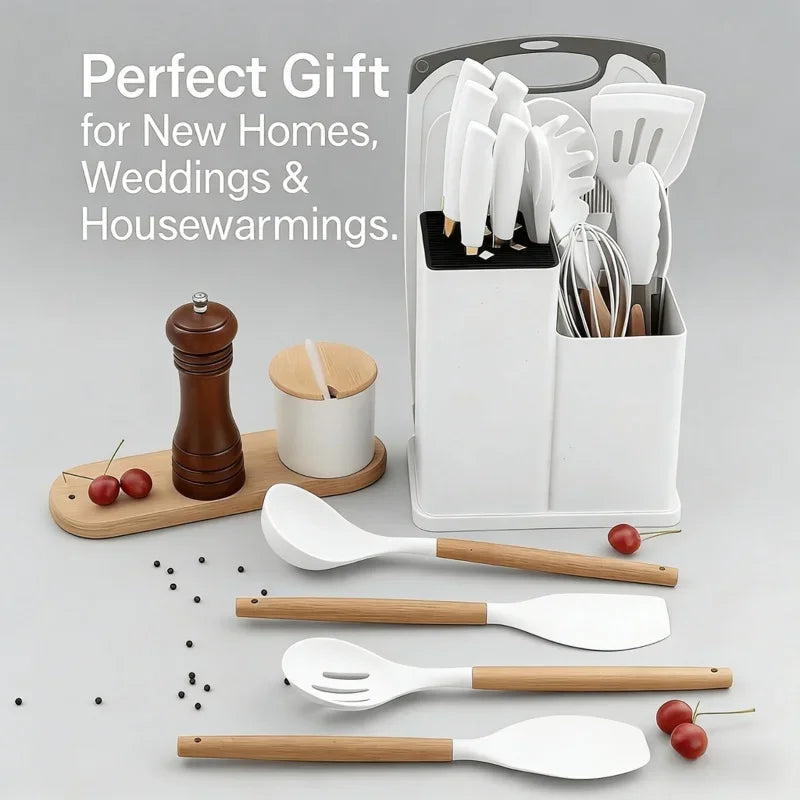 Juego de utensilios de cocina y cuchillos SlateCraft™ de 19 piezas APEX