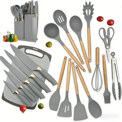 Juego de utensilios de cocina y cuchillos SlateCraft™ de 19 piezas APEX