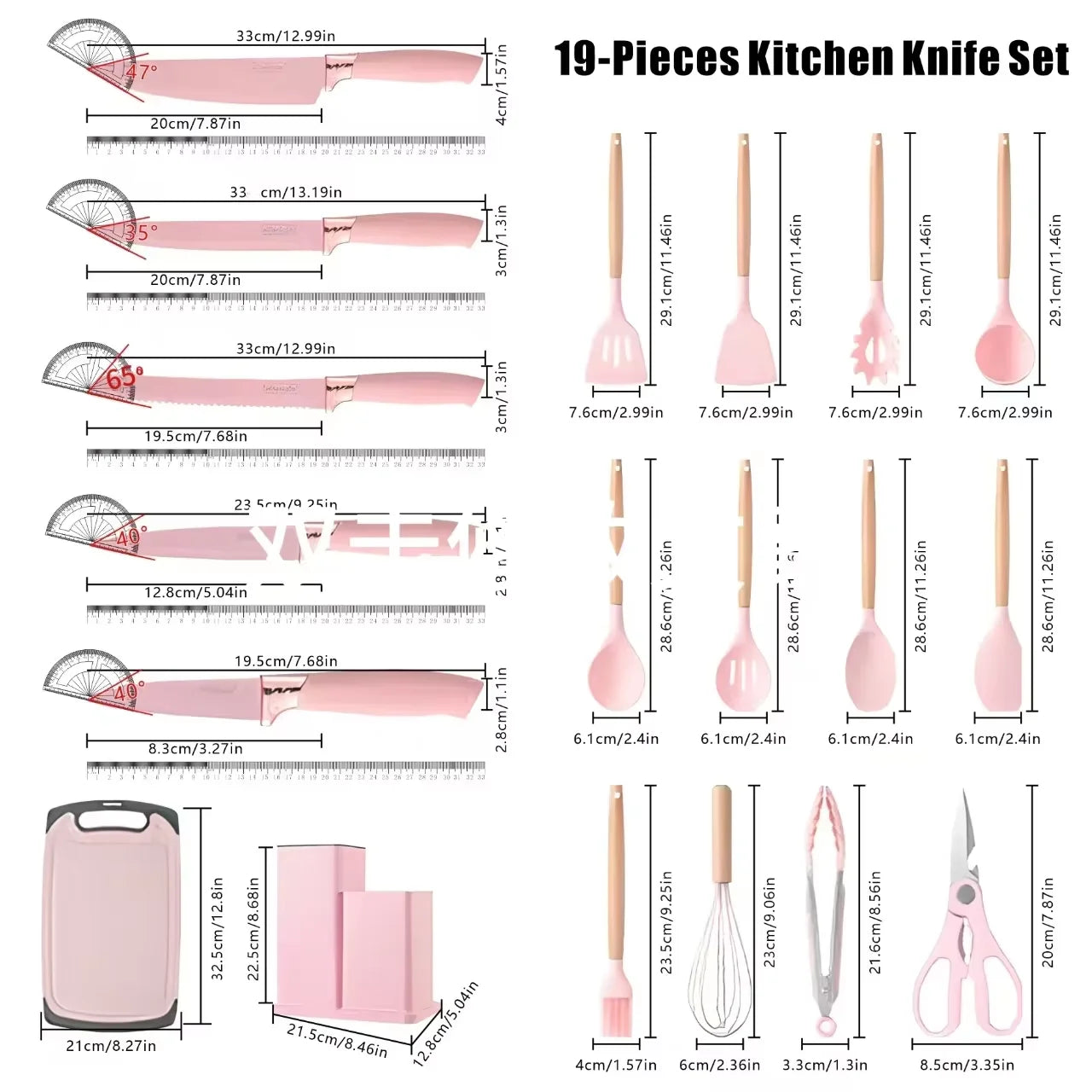 Juego de utensilios de cocina y cuchillos SlateCraft™ de 19 piezas APEX