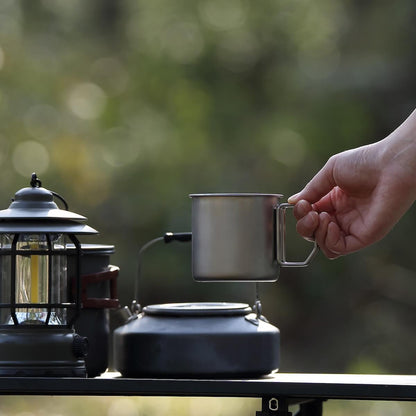 Taza de camping de acero inoxidable Apex