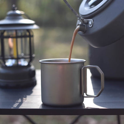 Taza de camping de acero inoxidable Apex