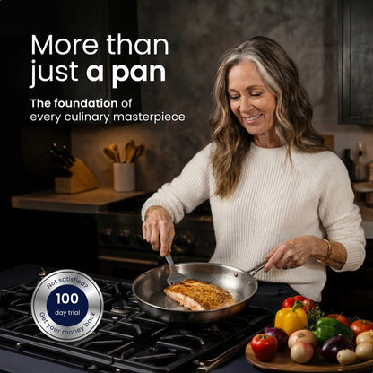 Sartén Profesional de Titanio® | Cocina antiadherente perfecta sin químicos.