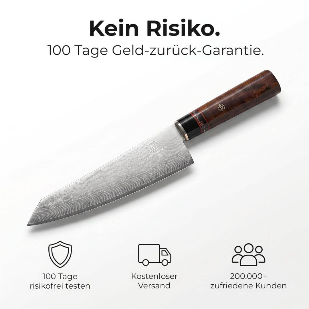 Cuchillo Hacha Curvo Damasco Apex