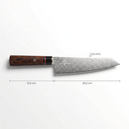Cuchillo Hacha Curvo Damasco Apex