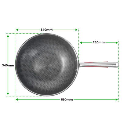 Wok Apex Kitchen Companion - 34 cm