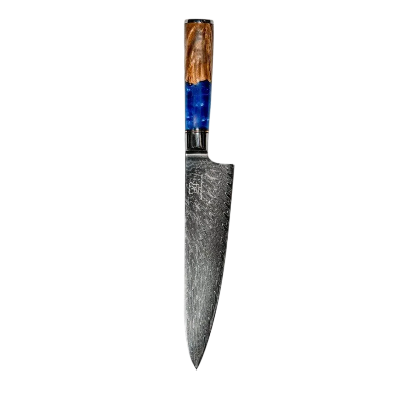 Set de Cuchillos Damasco Apex con Mango de Resina Azul
