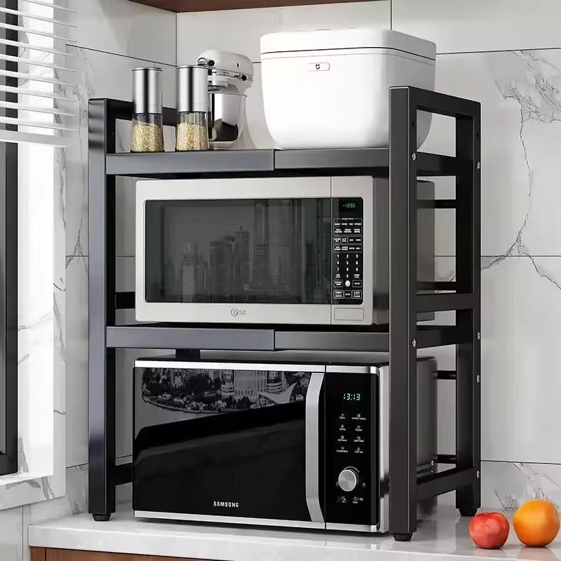 Organizador de cocina ajustable premium de acero inoxidable
