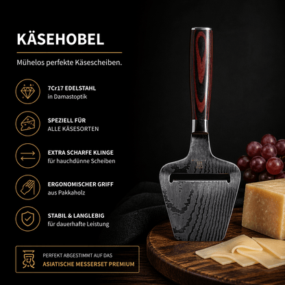 Juego de cuchillo y rebanador de queso Apex Trio
