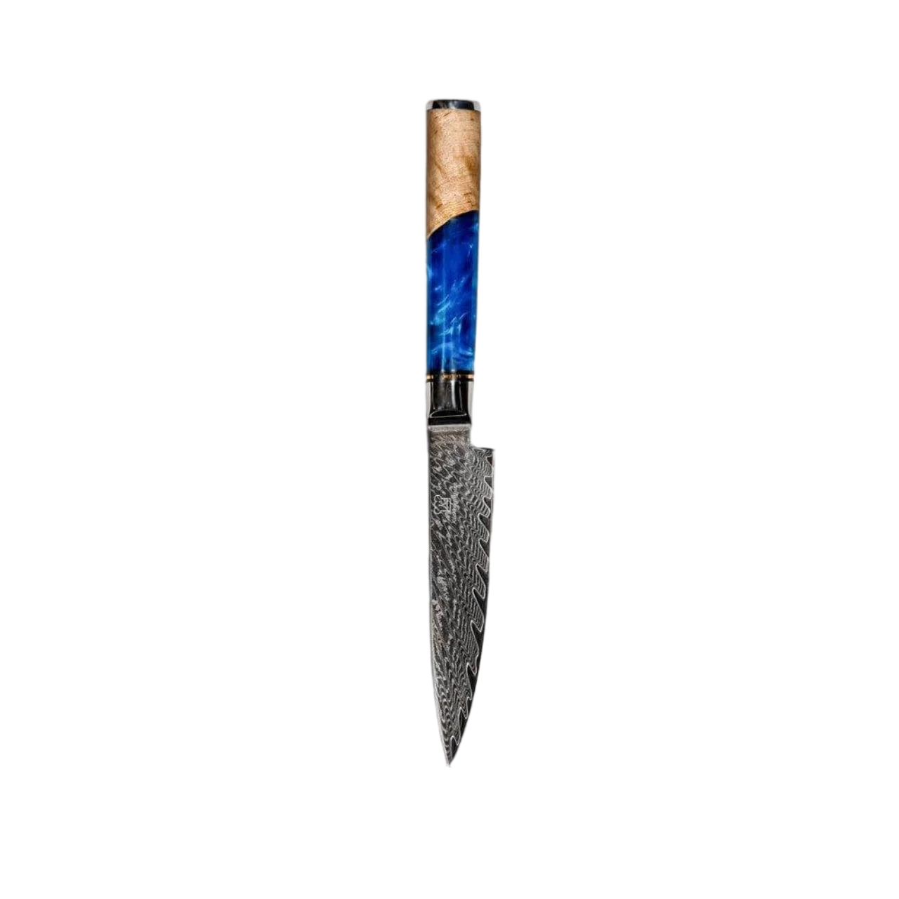 Set de Cuchillos Damasco Apex con Mango de Resina Azul