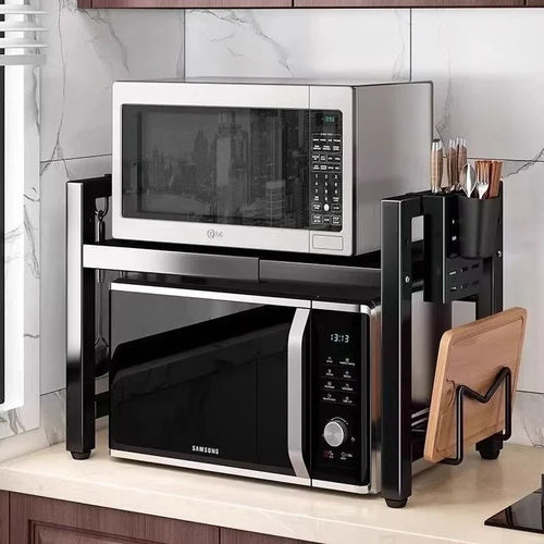 Organizador de cocina ajustable premium de acero inoxidable