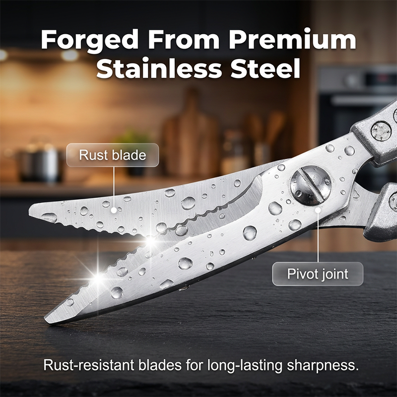 ✂️🍗 Tijeras de cocina de acero inoxidable Apex Premium 🔪💪
