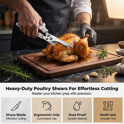 ✂️🍗 Tijeras de cocina de acero inoxidable Apex Premium 🔪💪