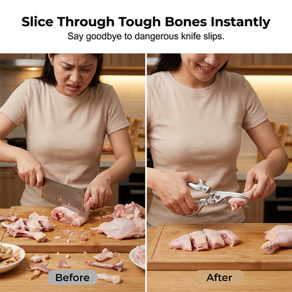 ✂️🍗 Tijeras de cocina de acero inoxidable Apex Premium 🔪💪