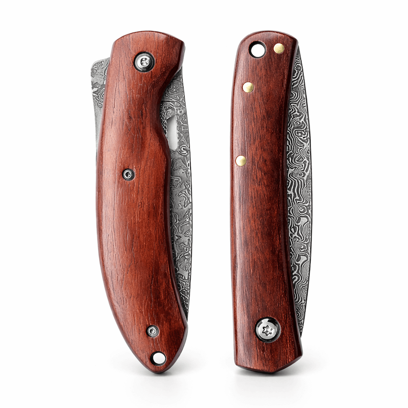Juego de navajas de bolsillo Apex Heritage y Forest Damascus